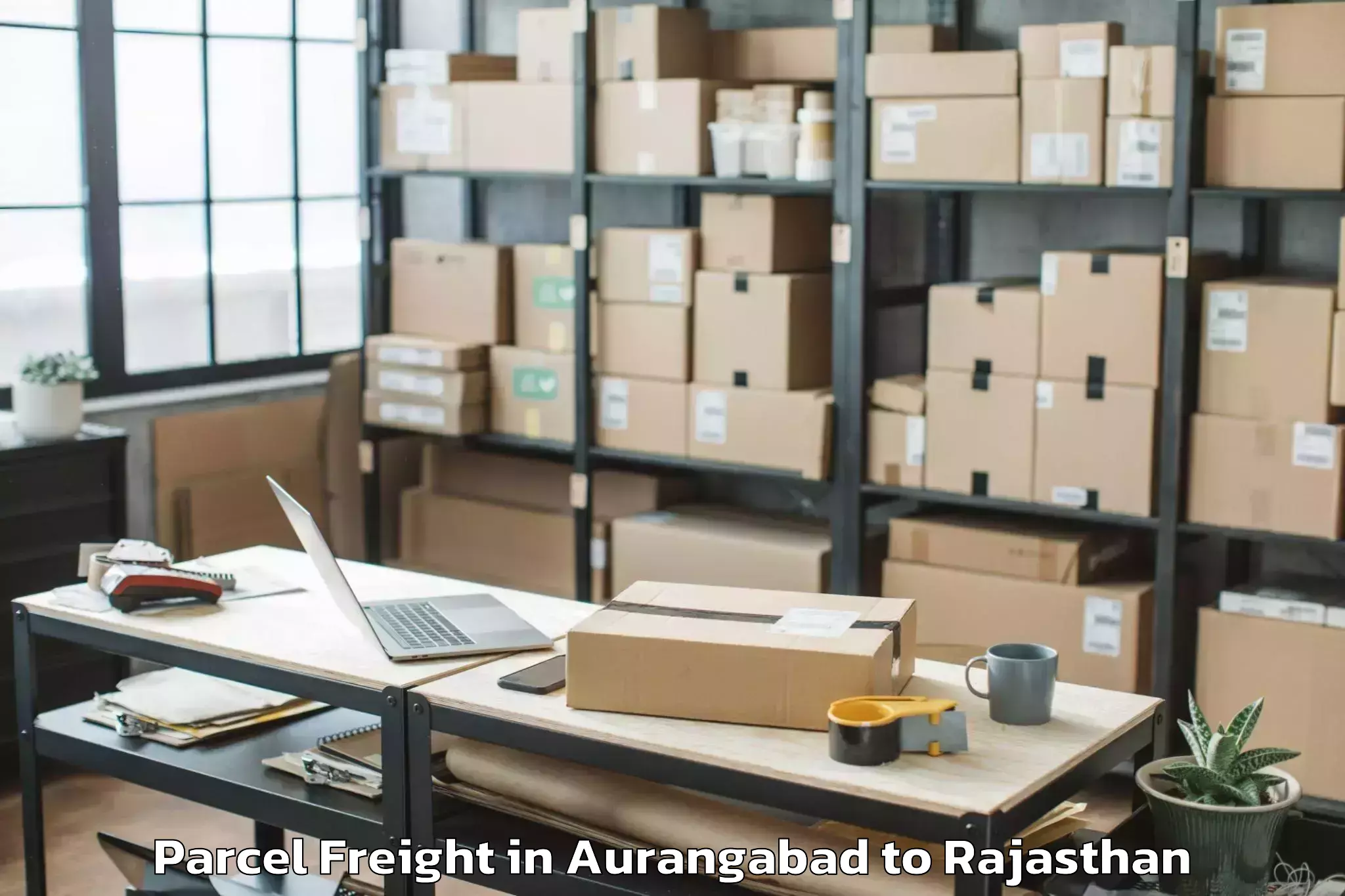 Aurangabad to World Trade Park Jaipur Parcel Freight